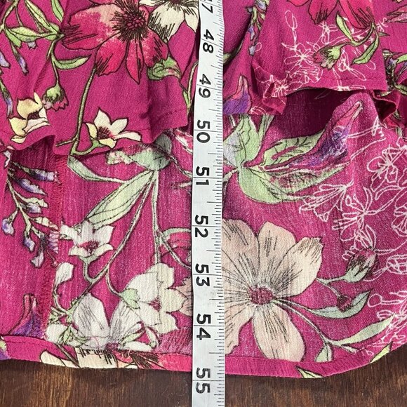 Sofia Floral‎ Fairy Wrap Dress Large Cottage Peasant Ethereal Victorian Feminine - Picture 12 of 12